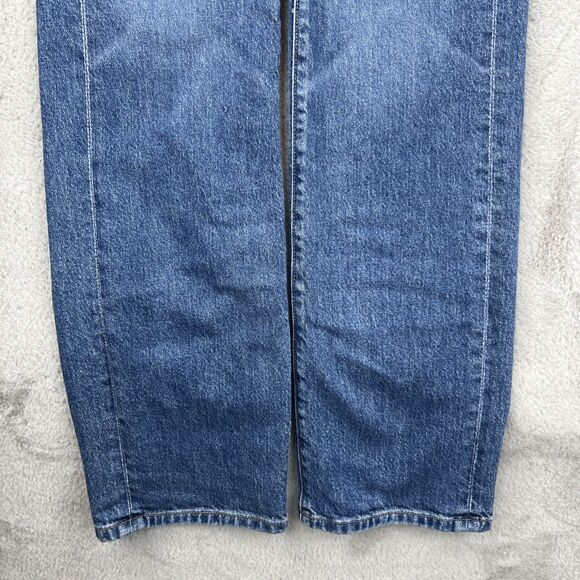 Ayr Jeans Womens 26 Blue The LaLa Made In LA Straight Leg Medium Wash USA Denim - Picture 14 of 16